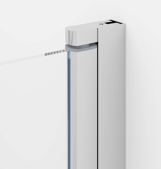 Sandefjord Shower Enclosure, Square, Chrome Profile, Clear Glass