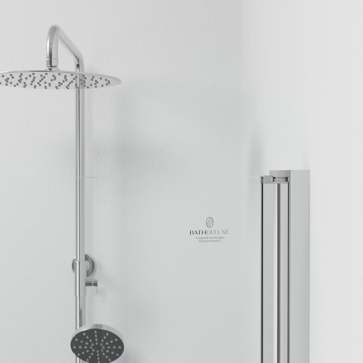 Tulsa Shower Enclosure, Round, Clear Glass, Chrome Profile