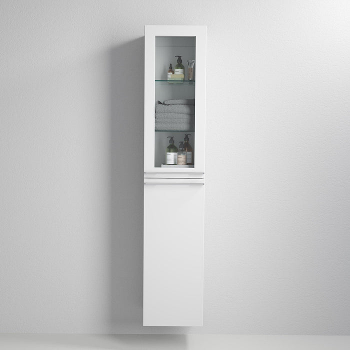 Veiholmen High Cabinet, Matte White