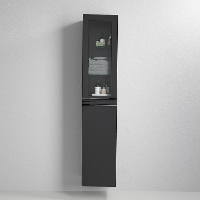 Veiholmen High Cabinet, Matte Black