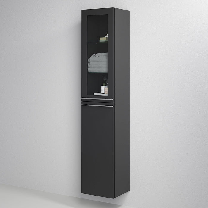 Veiholmen High Cabinet, Matte Black