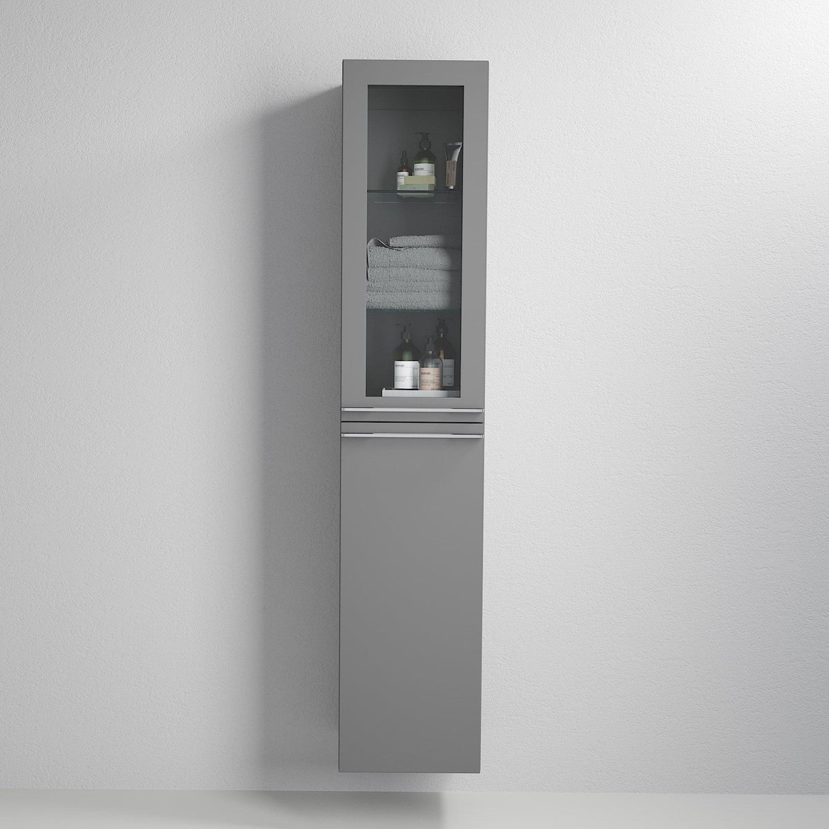 Veiholmen High Cabinet, matt grey