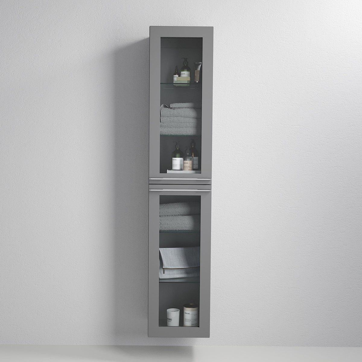 Veiholmen High Cabinet, matt grey