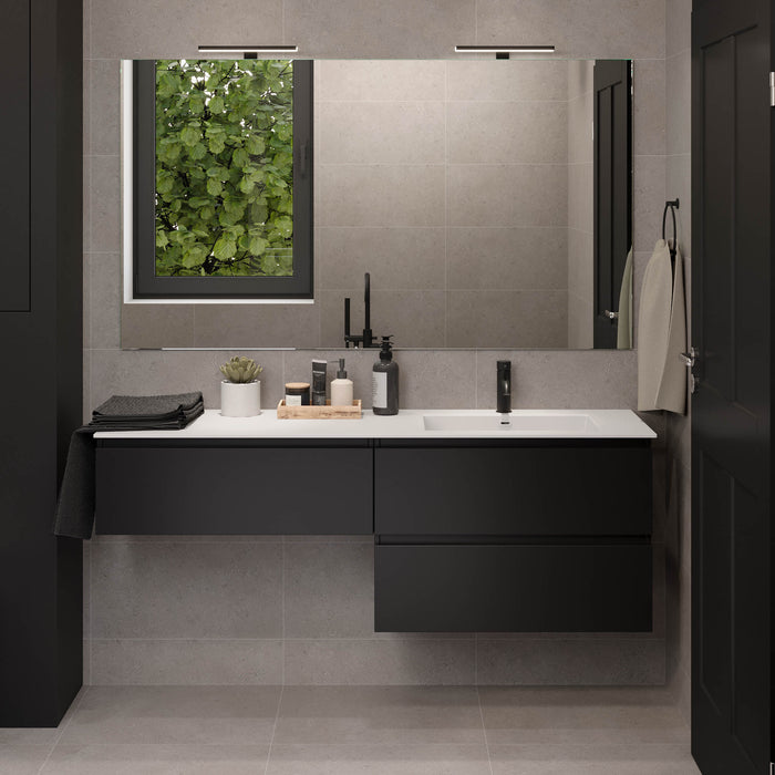 Sifjord Bathroom furniture, matt black