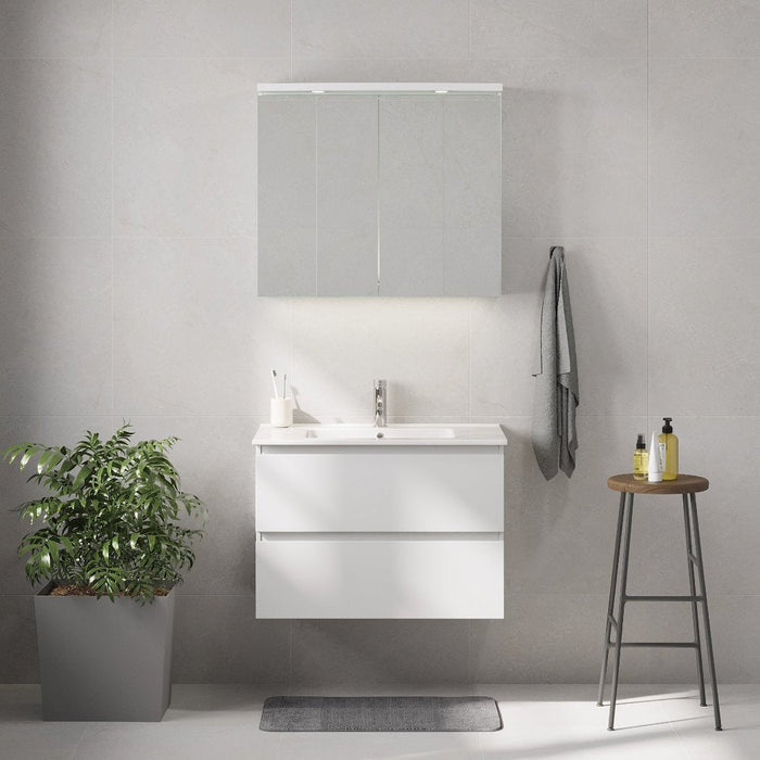 Saltnes Bathroom furniture, Matte White