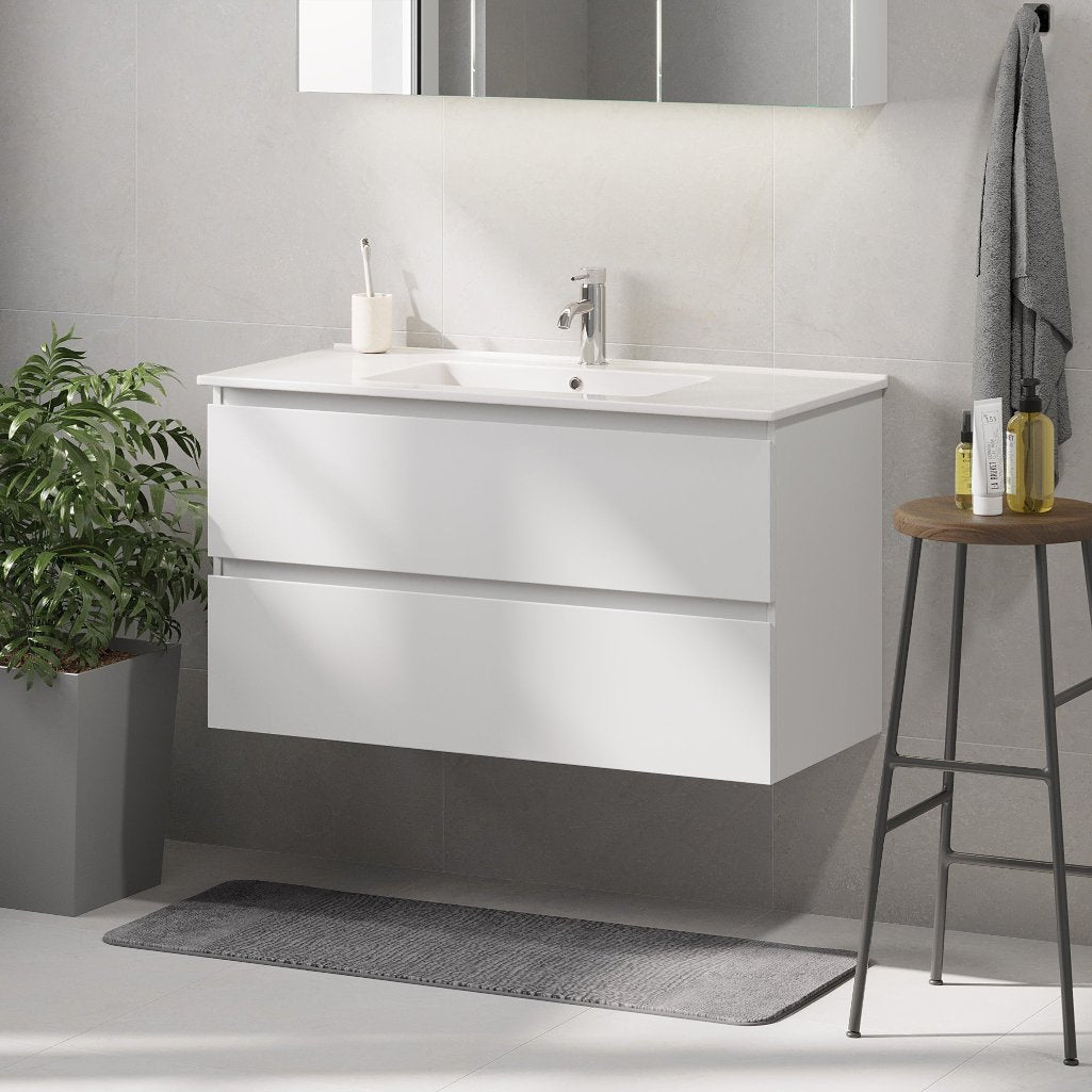 Saltnes Bathroom furniture, matt white