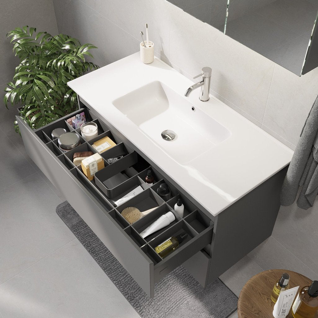 Saltnes Bathroom furniture, Matte Grey