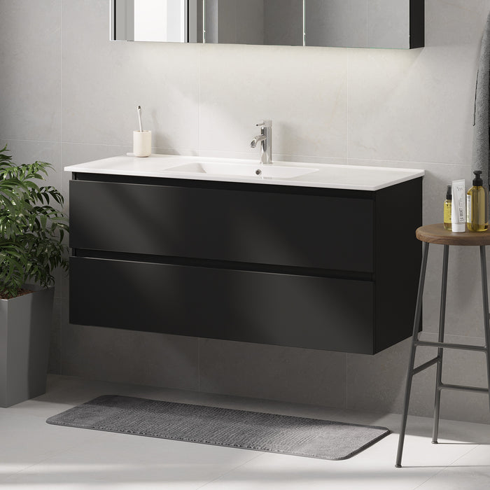 Saltnes Bathroom furniture, Matte Black