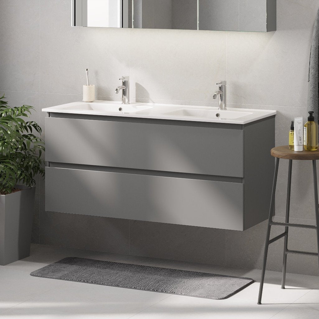 Saltnes Bathroom furniture, Matte Grey