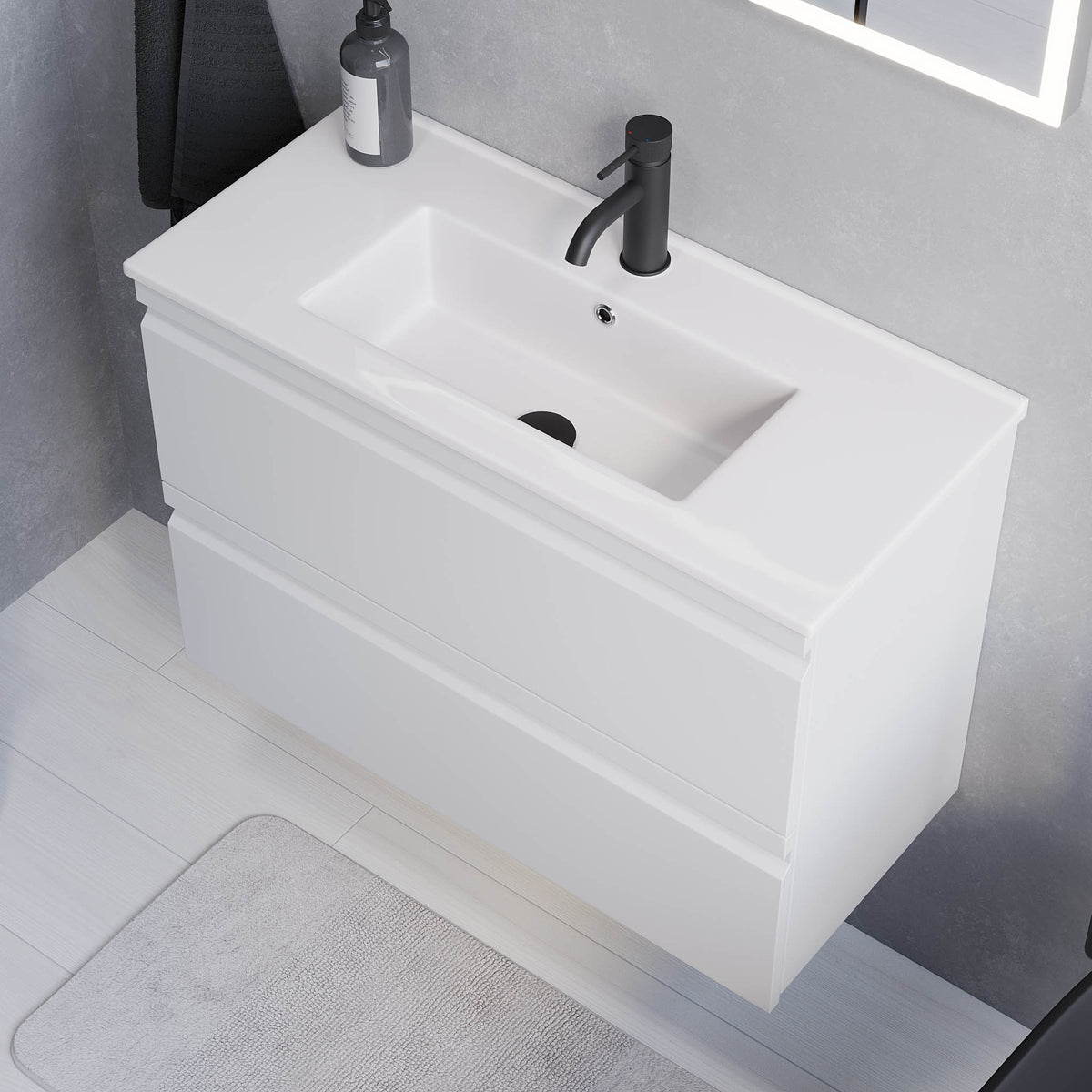 Knarrlagsund Bathroom Furniture, white matt