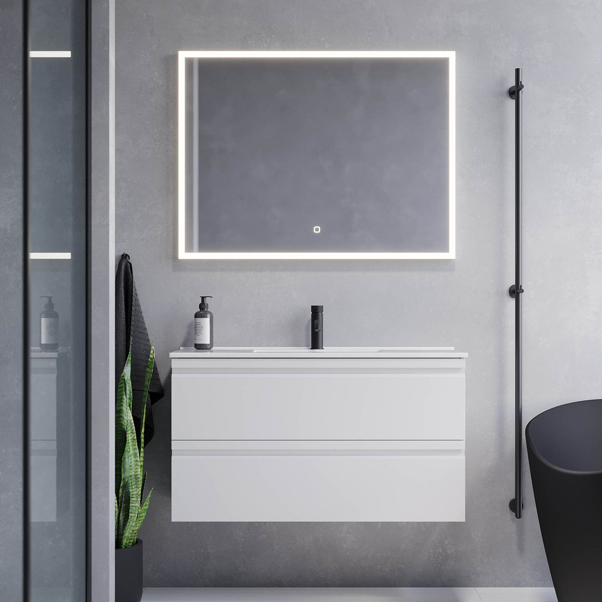 Knarrlagsund Bathroom Furniture, white matt