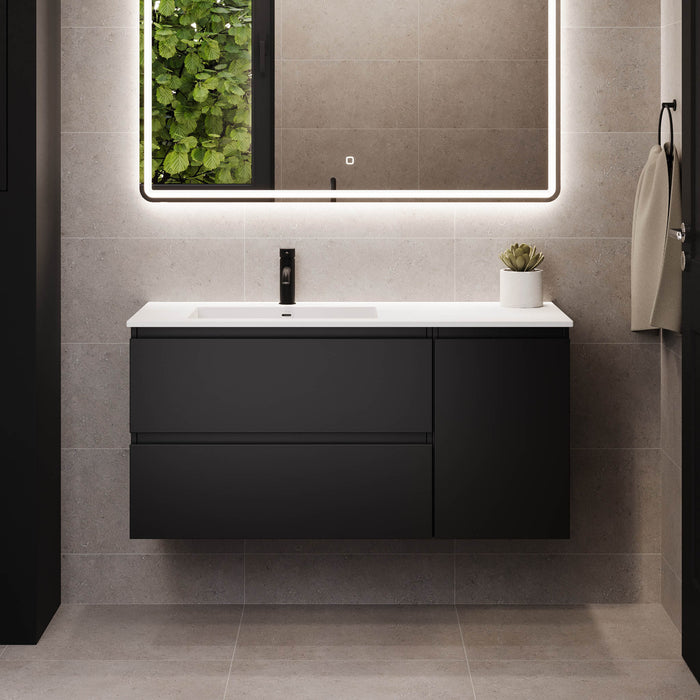 Sifjord Bathroom furniture, Matte Black