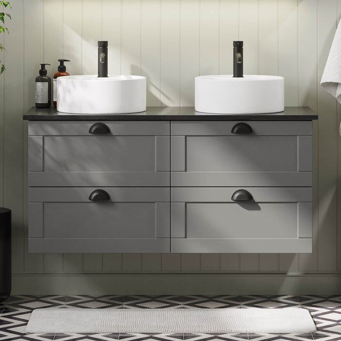 Nabbetorp Bathroom furniture, Matte Grey