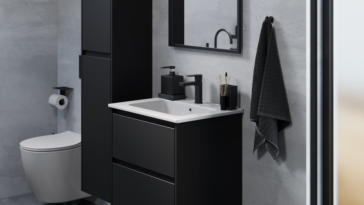 Molde Bathroom Furniture, matt black