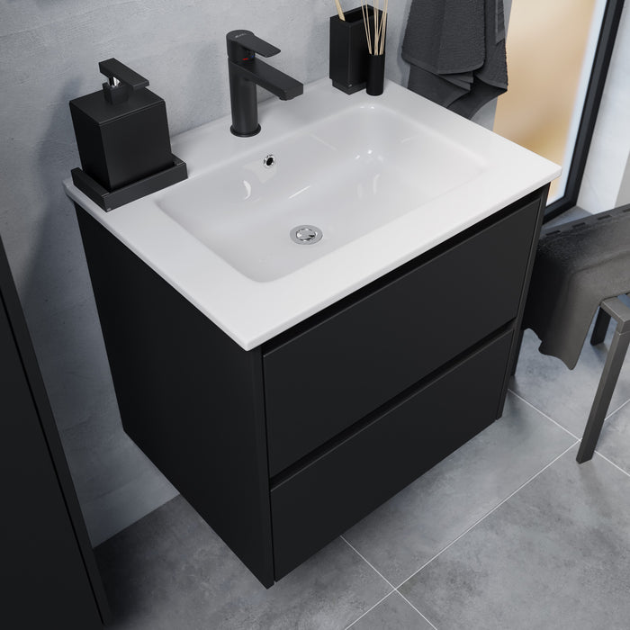 Molde Bathroom Furniture, matt black