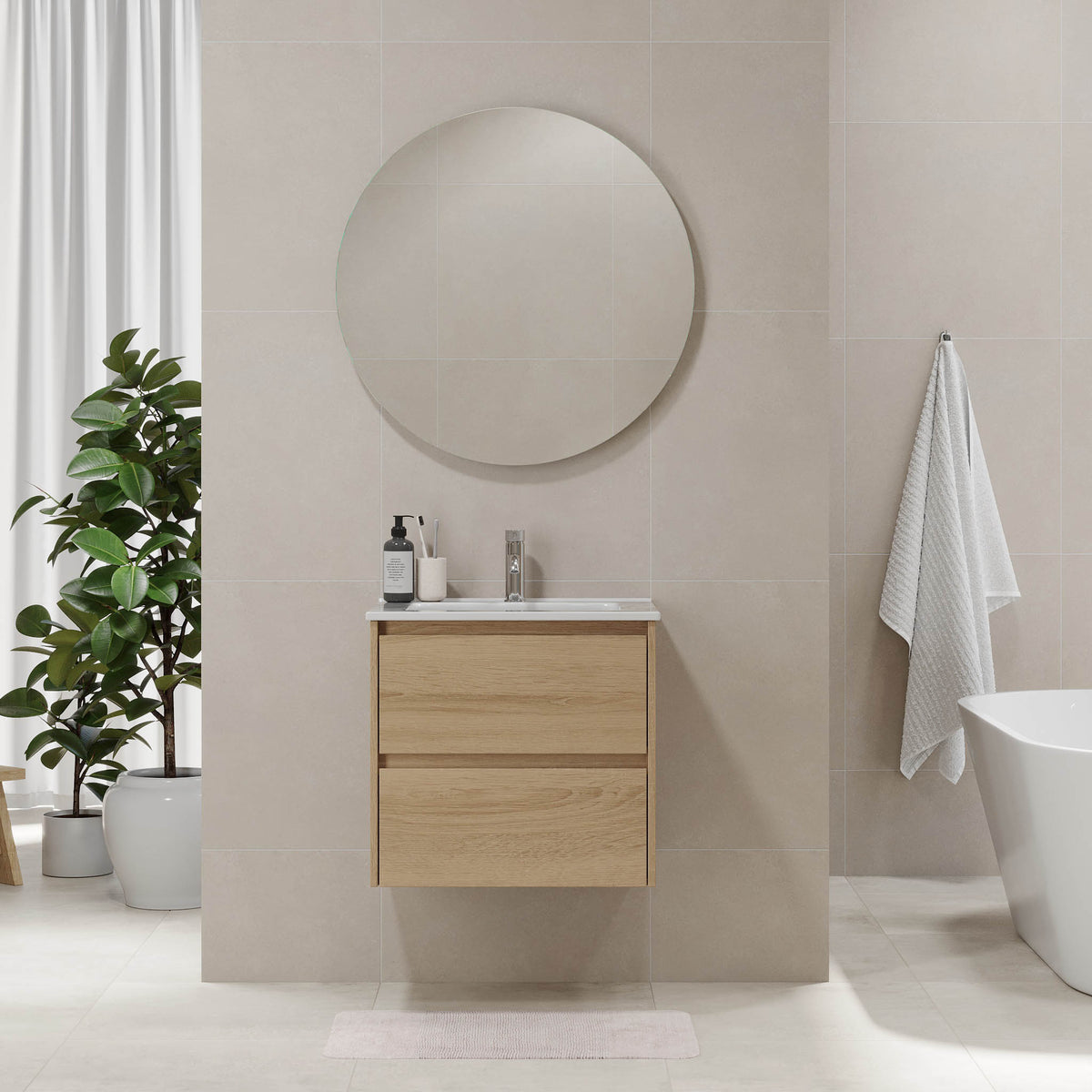 Molde Bathroom Furniture, oak