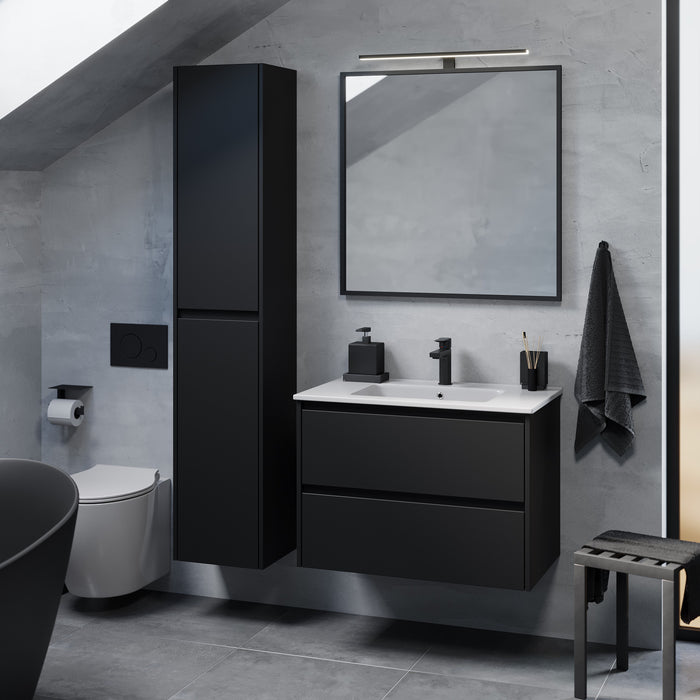 Molde Bathroom Furniture, matt black