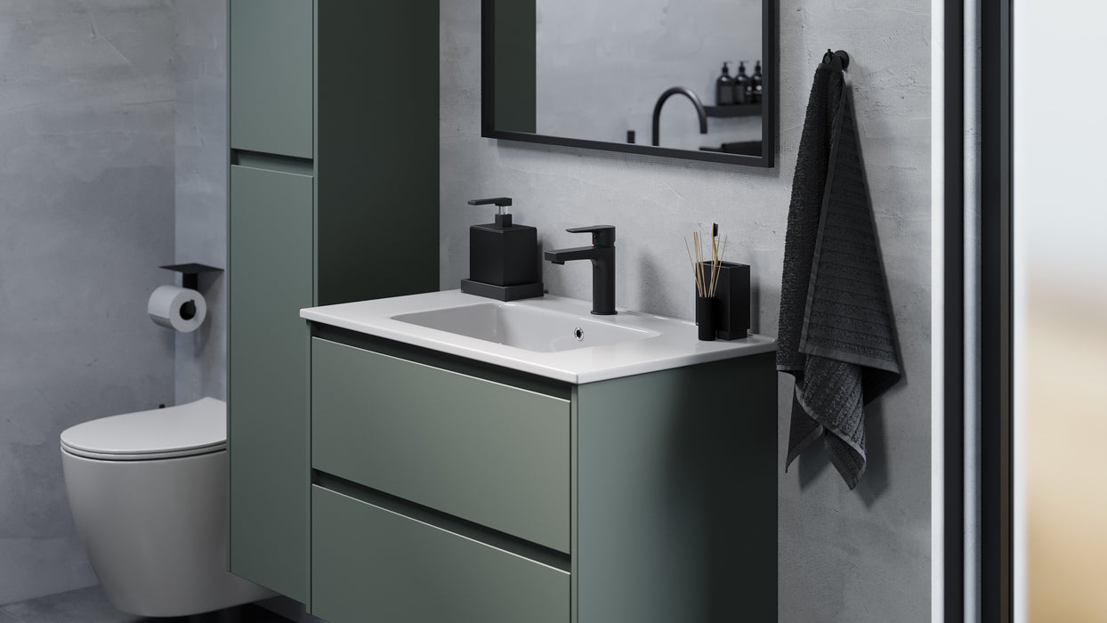 Molde Bathroom Furniture, matt Green