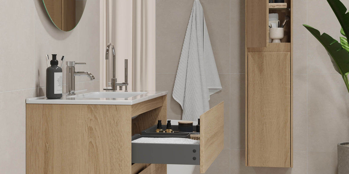 Molde Bathroom Furniture, oak