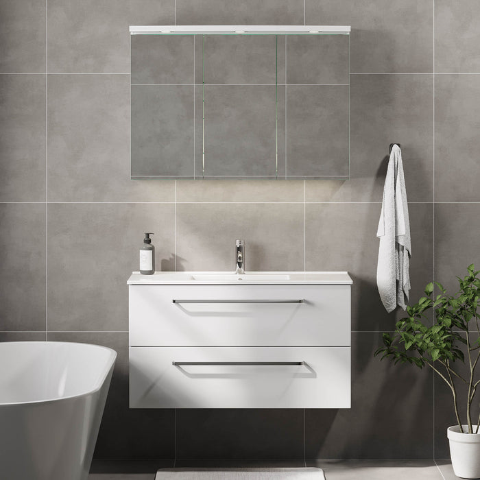 Volda Bathroom furniture, matt white