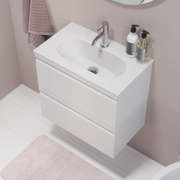 Kongsberg Bathroom furniture, Matte White