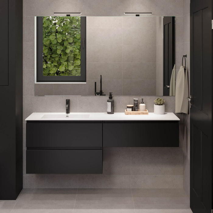 Sifjord Bathroom furniture, matt black