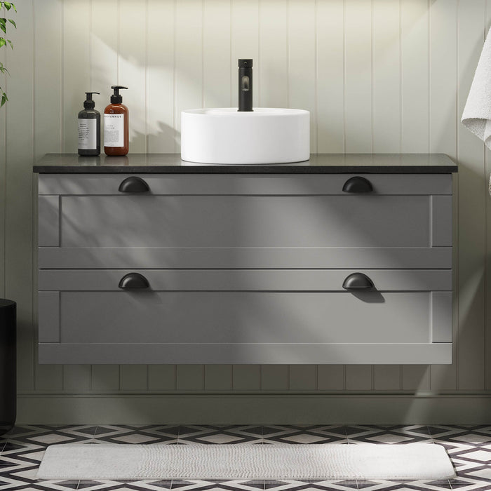 Nabbetorp Bathroom furniture, matt grey