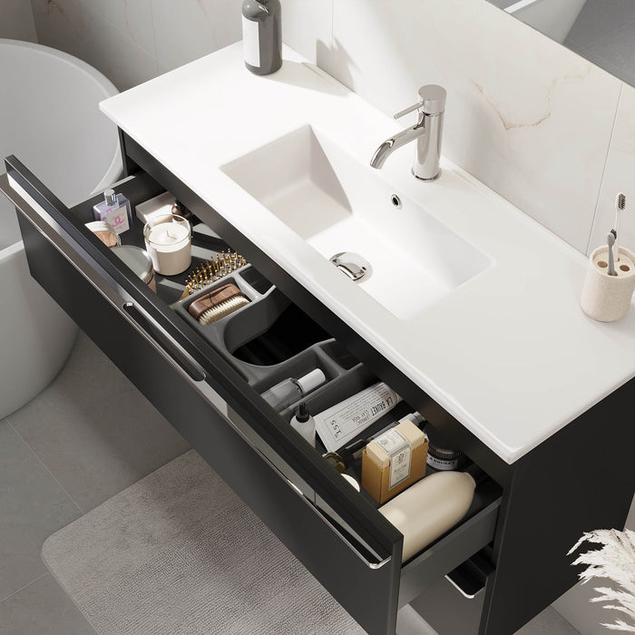 Verdal Bathroom furniture, matt black