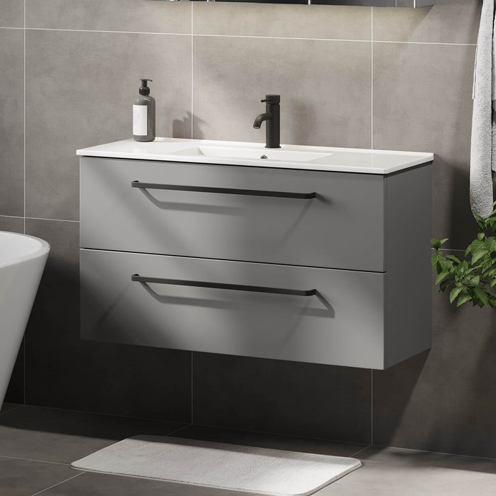 Volda Bathroom furniture, Matte Grey