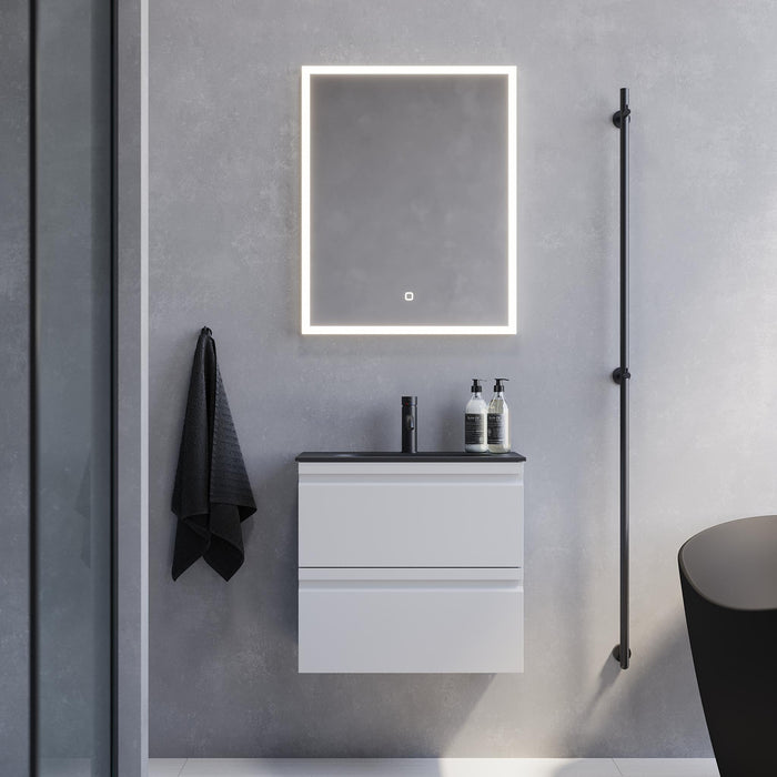 Kongsvinger Slimline Bathroom Furniture, white matt