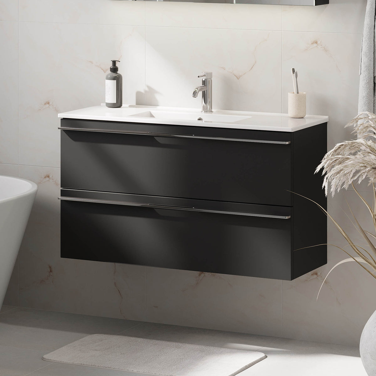 Verdal Bathroom furniture, matt black