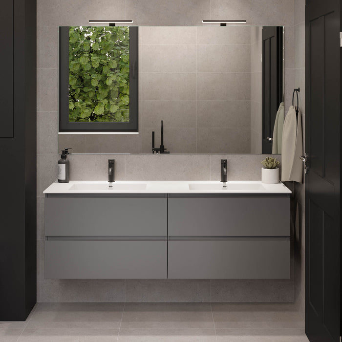 Sifjord Bathroom furniture, grey matt