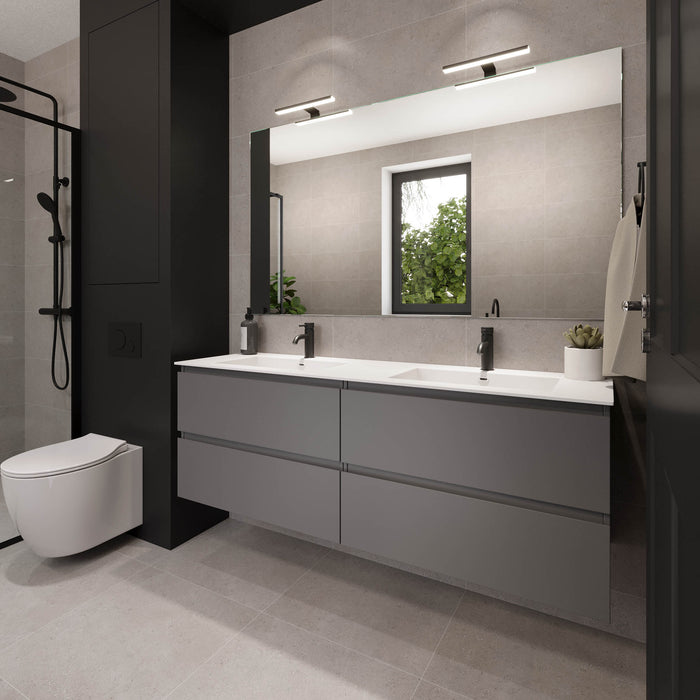 Sifjord Bathroom furniture, grey matt