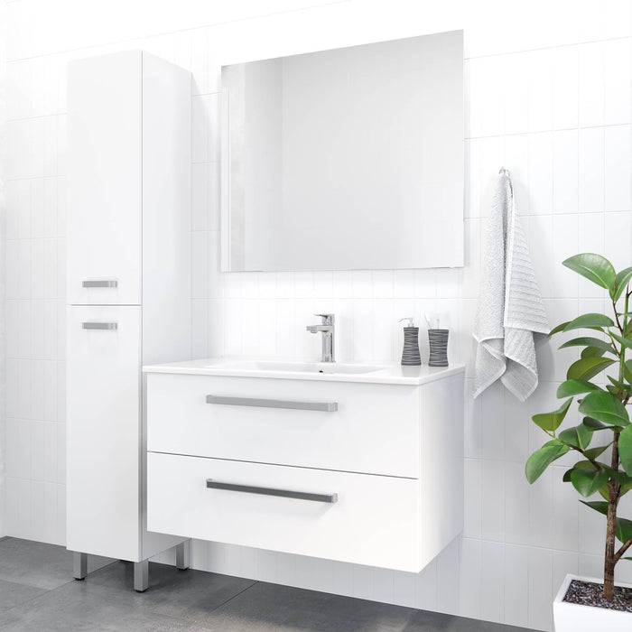 Chicago Classic Bathroom Furniture, white gloss