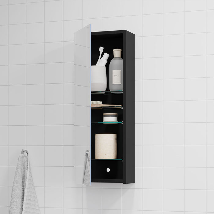 Mirror Cabinet Idse, matt black