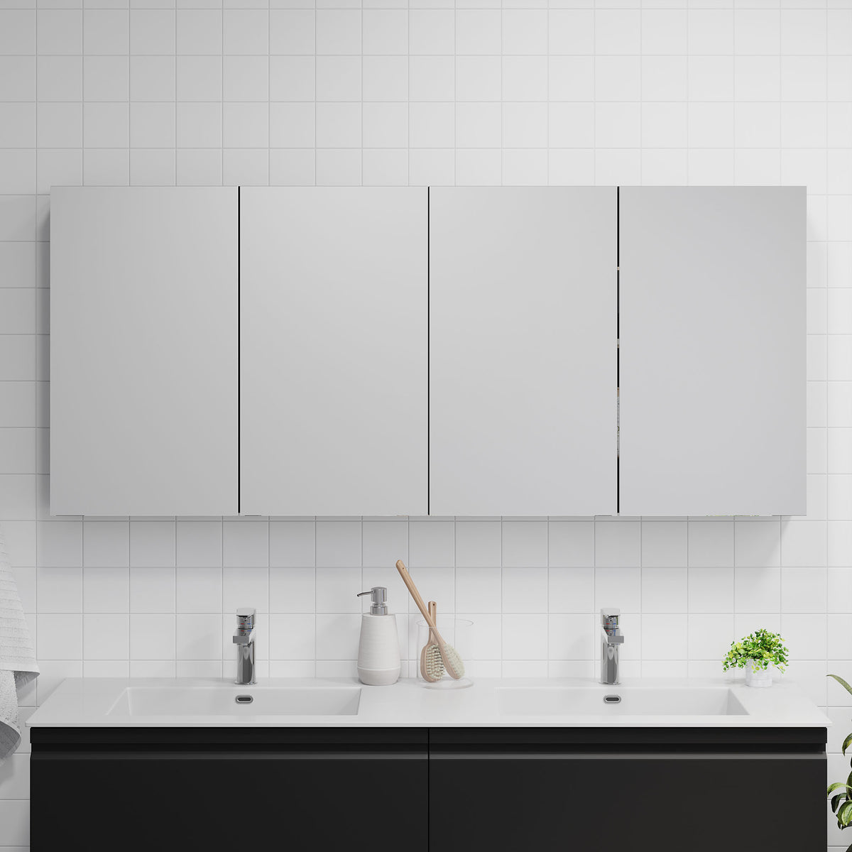 Mirror Cabinet Idse, Matte Black