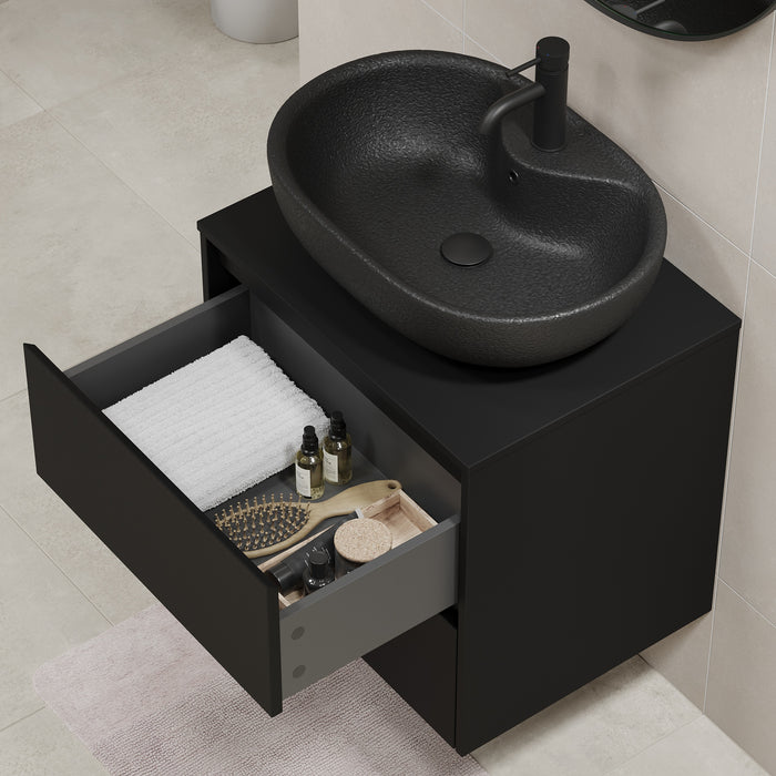 Seiland Bathroom Furniture, black matt