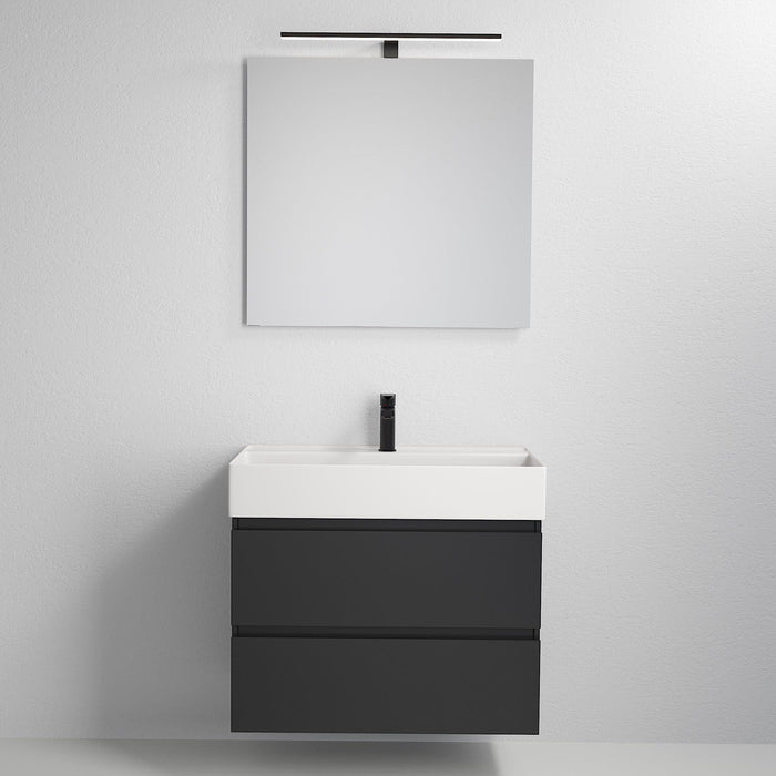 Sjøholt Bathroom Furniture, matt black