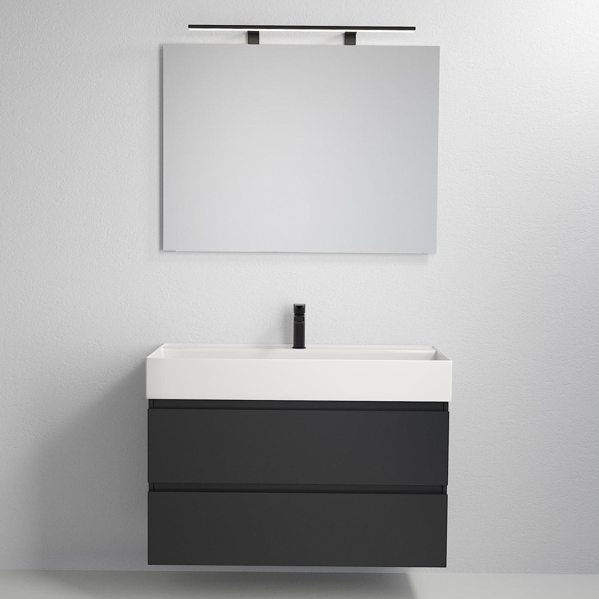 Sjøholt Bathroom Furniture, Matte Black