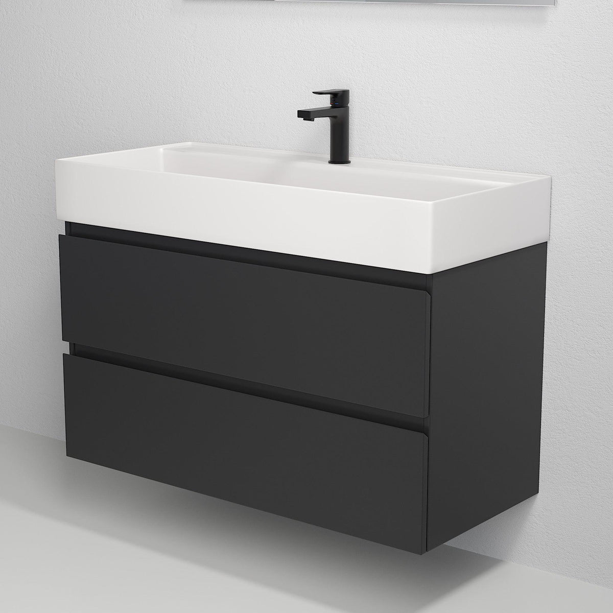 Sjøholt Bathroom Furniture, matt black