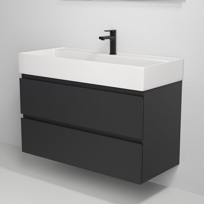 Sjøholt Bathroom Furniture, Matte Black