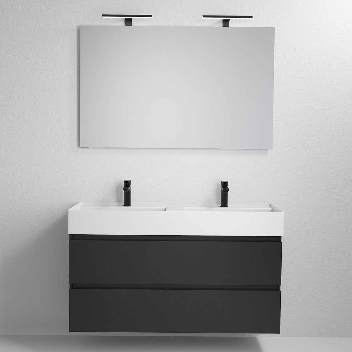 Sjøholt Bathroom Furniture, Matte Black