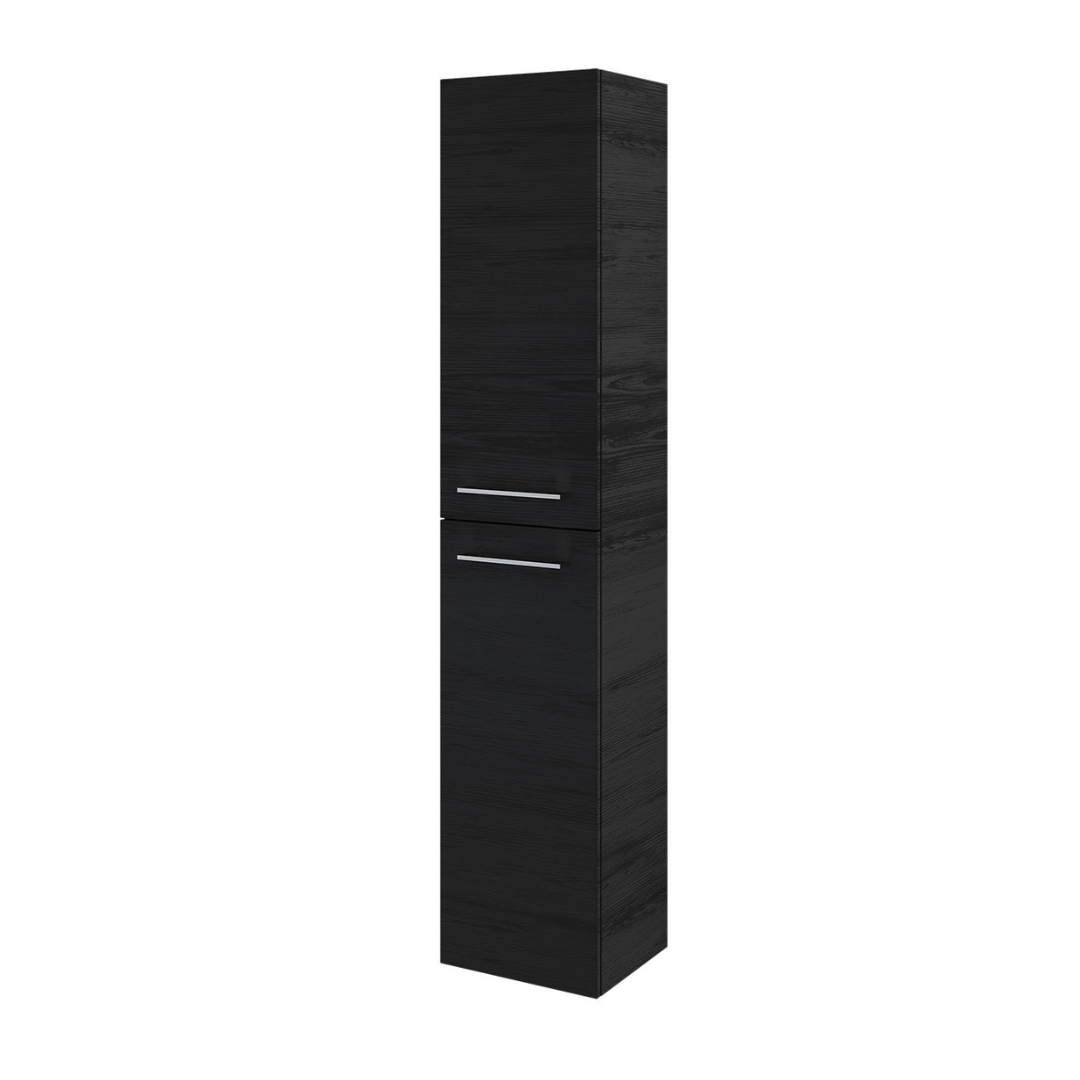 Moland High Cabinet, black Wood