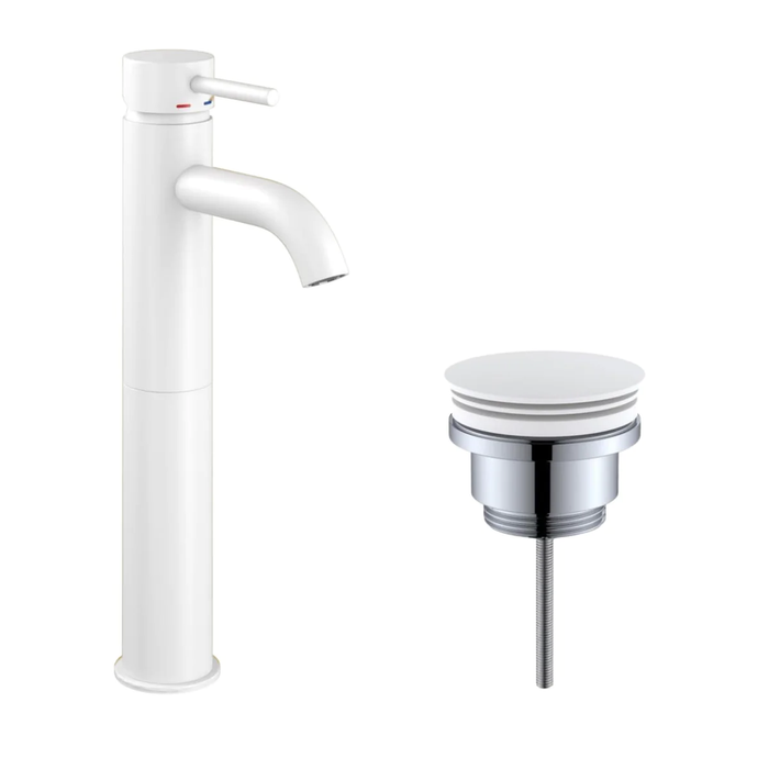 Dragør Tall Wash Basin Mixer + Rødby pop-up waste