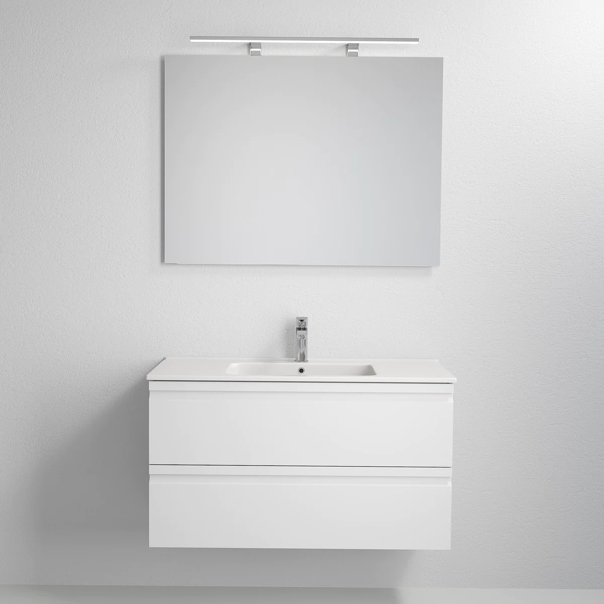 Klokkarvik Bathroom Furniture, Glossy White