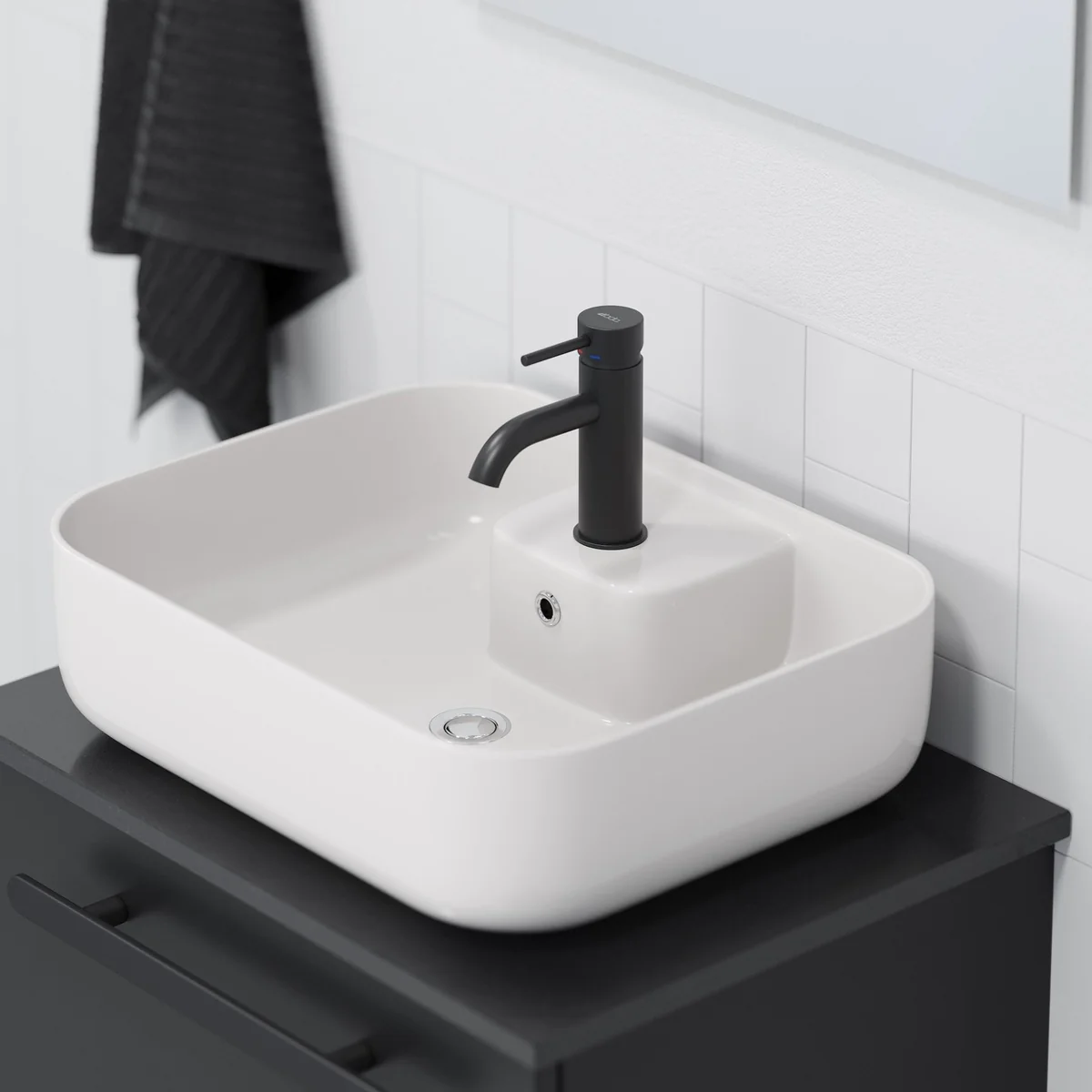 Dragør Wash Basin Mixer + Bottom Valve Rødby