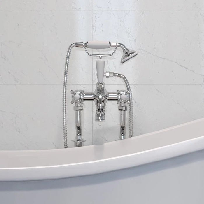 Ærøskøbing Freestanding Bathtub Faucet, Chrome