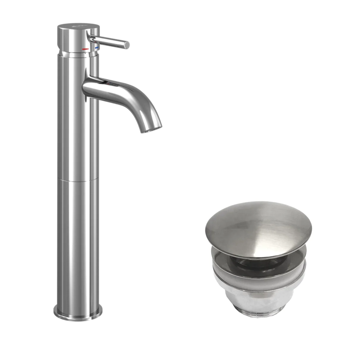 Dragør Tall Wash Basin Mixer + Rødby pop-up waste