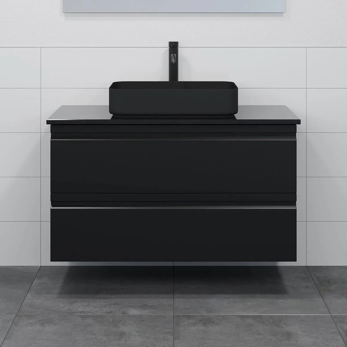 Kirkehamn Bathroom Furniture, matt black