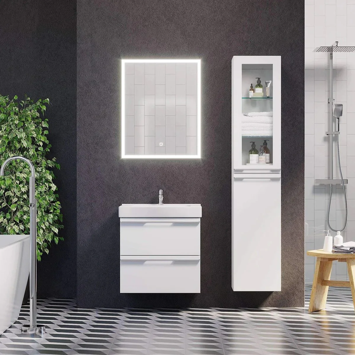 Veiholmen Bathroom Furniture, white gloss